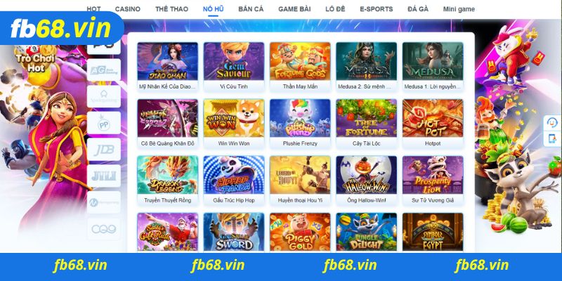 Các tựa game Nổ Hũ Fb68 siêu hấp dẫn tại Fb68